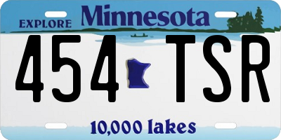MN license plate 454TSR