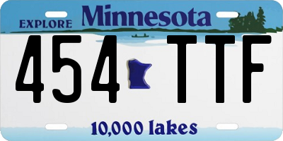 MN license plate 454TTF