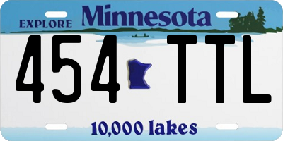 MN license plate 454TTL