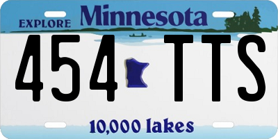 MN license plate 454TTS