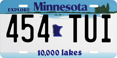 MN license plate 454TUI