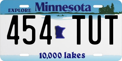MN license plate 454TUT