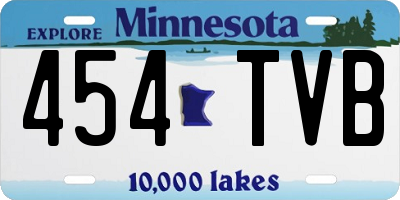 MN license plate 454TVB