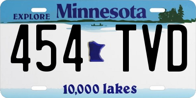 MN license plate 454TVD