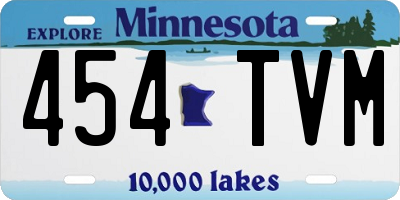 MN license plate 454TVM