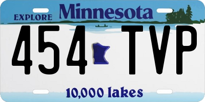 MN license plate 454TVP