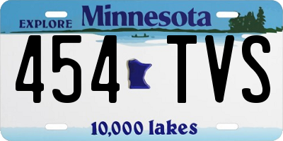 MN license plate 454TVS
