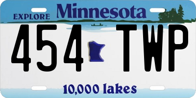 MN license plate 454TWP