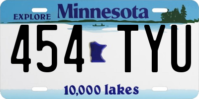 MN license plate 454TYU