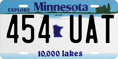 MN license plate 454UAT