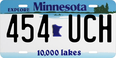 MN license plate 454UCH