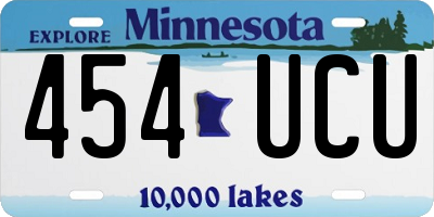 MN license plate 454UCU