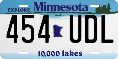 MN license plate 454UDL