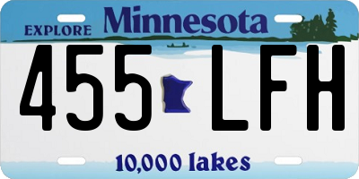 MN license plate 455LFH