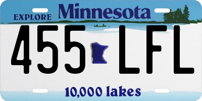 MN license plate 455LFL