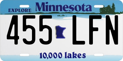 MN license plate 455LFN