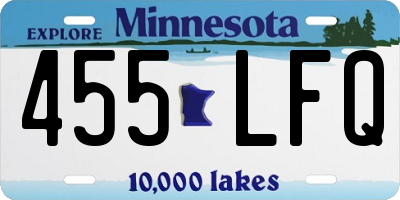 MN license plate 455LFQ