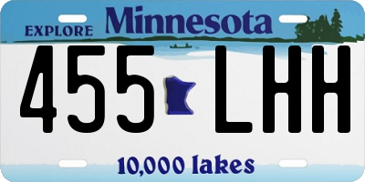 MN license plate 455LHH