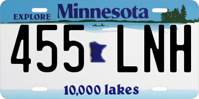 MN license plate 455LNH
