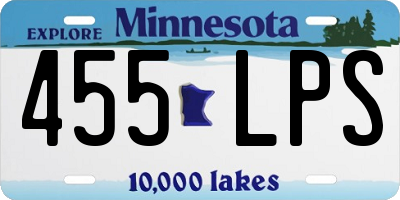 MN license plate 455LPS