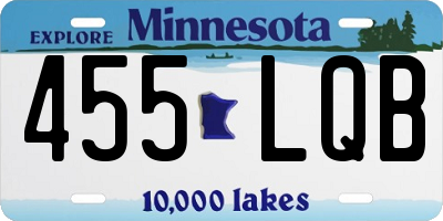 MN license plate 455LQB