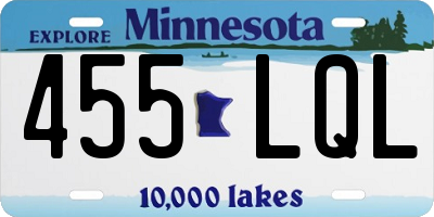 MN license plate 455LQL