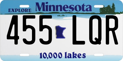 MN license plate 455LQR