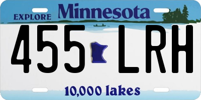 MN license plate 455LRH