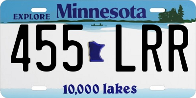 MN license plate 455LRR