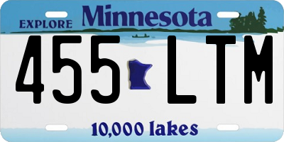MN license plate 455LTM