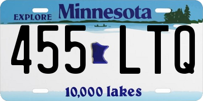 MN license plate 455LTQ