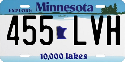 MN license plate 455LVH