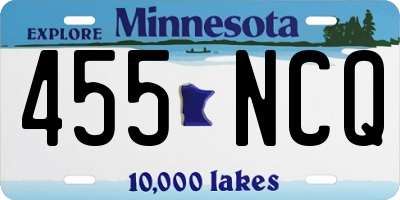 MN license plate 455NCQ