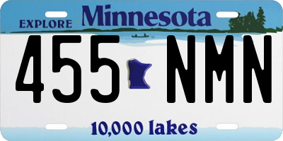 MN license plate 455NMN
