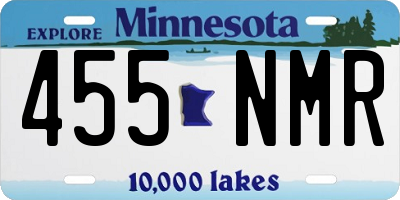 MN license plate 455NMR