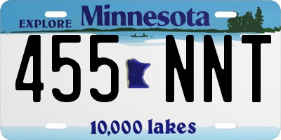 MN license plate 455NNT