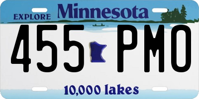 MN license plate 455PMO