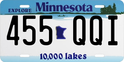 MN license plate 455QQI