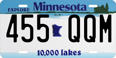 MN license plate 455QQM