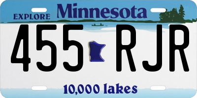 MN license plate 455RJR