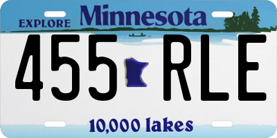 MN license plate 455RLE