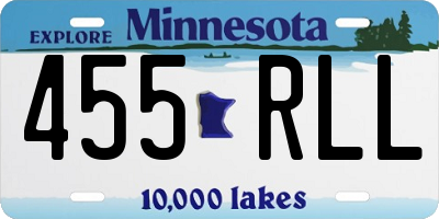 MN license plate 455RLL