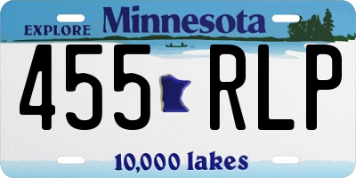 MN license plate 455RLP