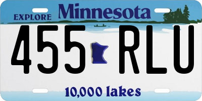 MN license plate 455RLU