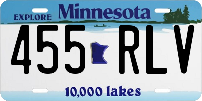 MN license plate 455RLV
