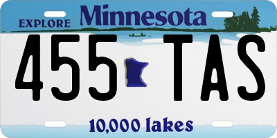 MN license plate 455TAS
