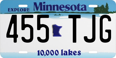 MN license plate 455TJG