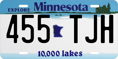 MN license plate 455TJH