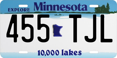 MN license plate 455TJL