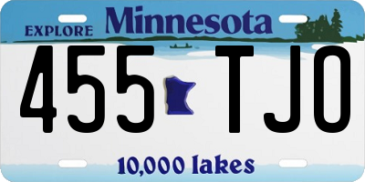 MN license plate 455TJO